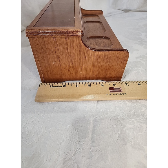 Solid Oak Men's Dresser Desk Valet Storage Decor 11" X 6.5" X 4.5" - Picture 13 of 15